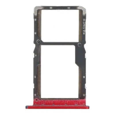 SIM Card Holder Tray for Xiaomi Pocophone F1 - Red by Sparestream