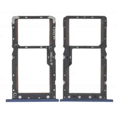 SIM Card Holder Tray for Xiaomi Pocophone F1 - Blue by Sparestream