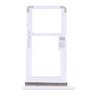 SIM Card Holder Tray for Motorola One Fusion Plus - White by Sparestream