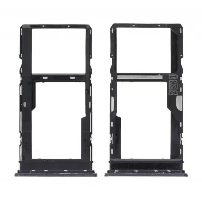 SIM Card Holder Tray for Motorola Moto G10 Power - Black by Sparestream