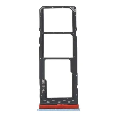 SIM Card Holder Tray for Motorola Moto E22 - Blue by Sparestream