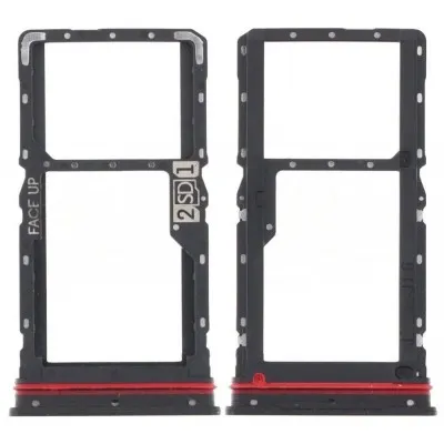 SIM Card Holder Tray for Motorola Moto G72 - Black by Sparestream