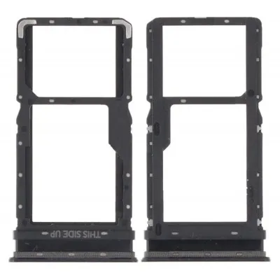 SIM Card Holder Tray for Motorola Edge 20 Fusion - Black by Sparestream