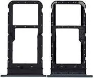 SIM Card Holder Tray for Motorola Moto E7i Power - Black by Sparestream