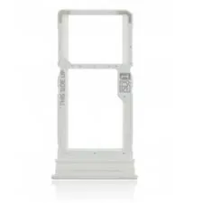 SIM Card Holder Tray for Motorola Moto E22s - White by Sparestream