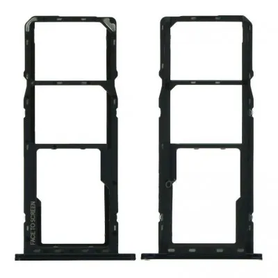 SIM Card Holder Tray for Moto G6 Play - Black by Sparestream