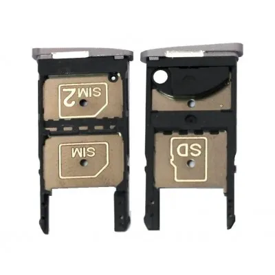 SIM Card Holder Tray for Motorola Moto Z2 Play - Black by Sparestream