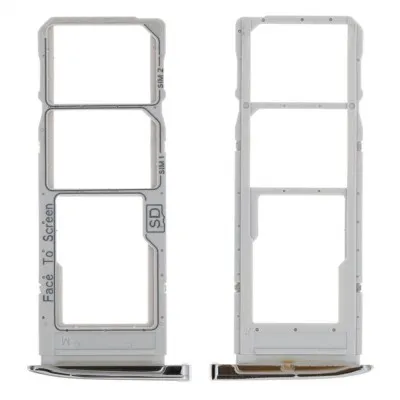 SIM Card Holder Tray for Motorola Moto G7 Plus - White by Sparestream