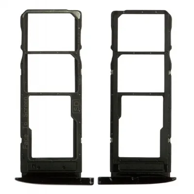 SIM Card Holder Tray for Motorola Moto G7 Plus - Black by Sparestream