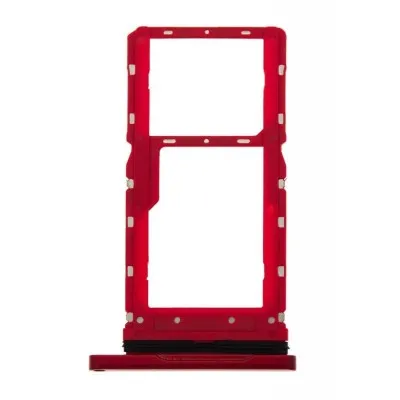 SIM Card Holder Tray for Motorola Moto G8 Plus - Red by Sparestream