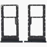 SIM Card Holder Tray for Motorola One Macro - Black by Sparestream