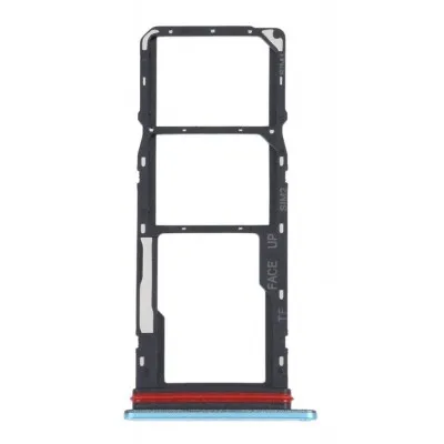 SIM Card Holder Tray for Motorola Moto G22 - Blue by Sparestream