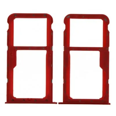 SIM Card Holder Tray for Honor 7X - Red by Sparestream