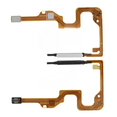 Fingerprint Sensor with Flex Cable for Honor X7 Silver by Sparestream