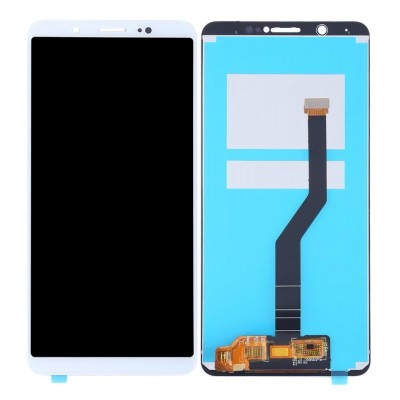 LCD with Touch Screen for Vivo V7 - White (display glass combo folder) by Sparestream