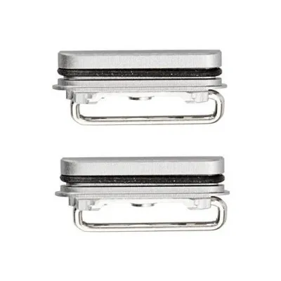 Volume Side Button Outer for Apple iPhone 6s Silver - Plastic Key by Sparestream