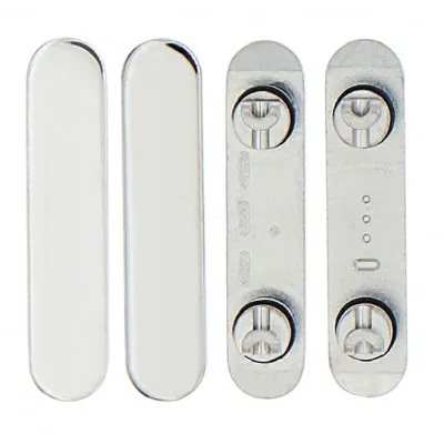 Volume Side Button Outer for Apple iPhone 13 Pro Max White - Plastic Key by Sparestream