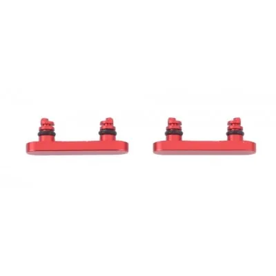 Volume Side Button Outer for Apple iPhone 12 Mini Red - Plastic Key by Sparestream