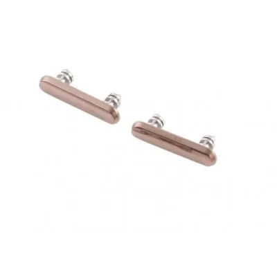 Volume Side Button Outer for Apple iPhone XS Gold - Plastic Key by Sparestream