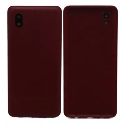 Back Panel Cover for Samsung Galaxy M01 Core - Red by Sparestream