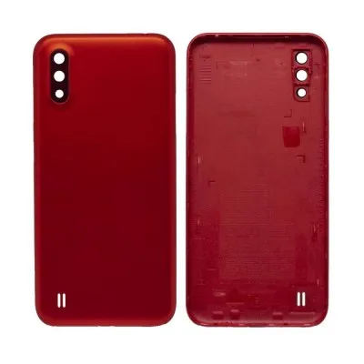 Back Panel Cover for Samsung Galaxy M01 - Red by Sparestream