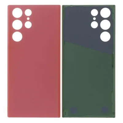 Back Panel Cover for Samsung Galaxy S22 Ultra 5G - Red by Sparestream