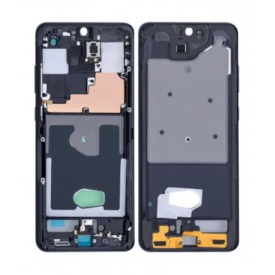 LCD Frame Middle Chassis for Samsung Galaxy S20 Ultra 5G - Black by Sparestream