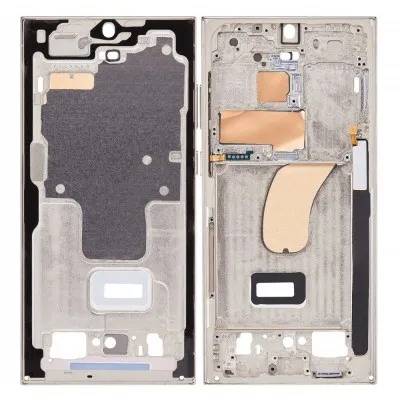 LCD Frame Middle Chassis for Samsung Galaxy S23 Ultra - Cream by Sparestream