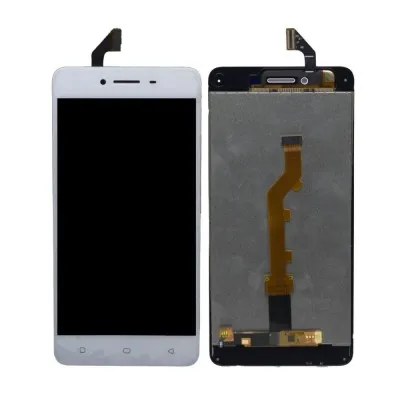 LCD with Touch Screen for Oppo A37 - Gold (display glass combo folder) By Sparestream