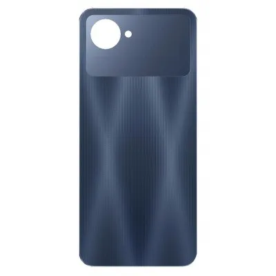 Back Panel Cover for Realme Narzo 50i Prime - Black by Sparestream