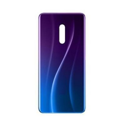 Back Panel Cover for Realme X - Black by Sparestream