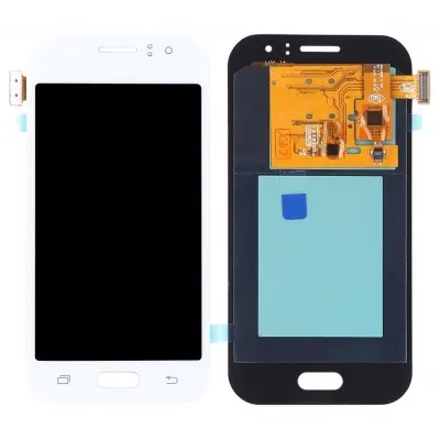 LCD with Touch Screen for Samsung Galaxy J1 - White (display glass combo folder) by Sparestream