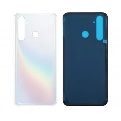 Back Panel Cover for Realme 5 Pro - White by Sparestream