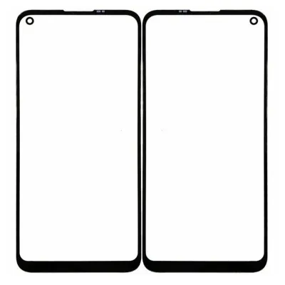 Front Glass for Realme 7i - Black by Sparestream