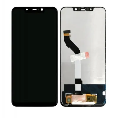 LCD with Touch Screen for Xiaomi Pocophone F1 - Red (display glass combo folder) by Sparestream