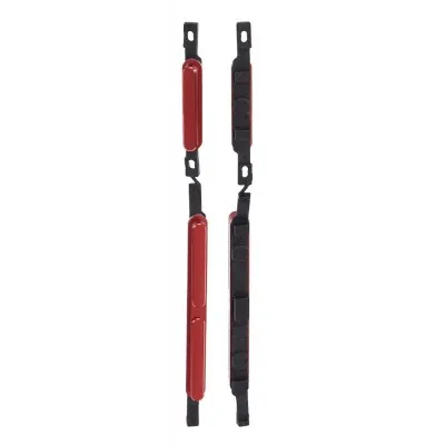 Volume Side Button Outer for Xiaomi Pocophone F1 Red - Plastic Key by Sparestream