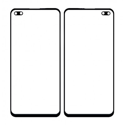 Front Glass for Realme X3 SuperZoom - Blue by Sparestream