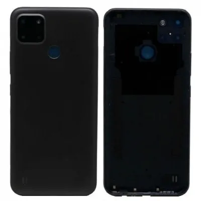 Back Panel Cover for Realme C25Y - Black by Sparestream