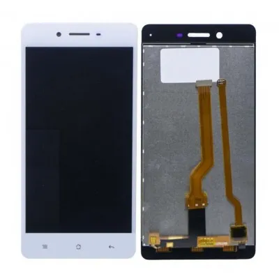 LCD with Touch Screen for Oppo F1 - White (display glass combo folder) by Sparestream