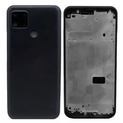Full Body Housing for Realme C15 - Black by Sparestream