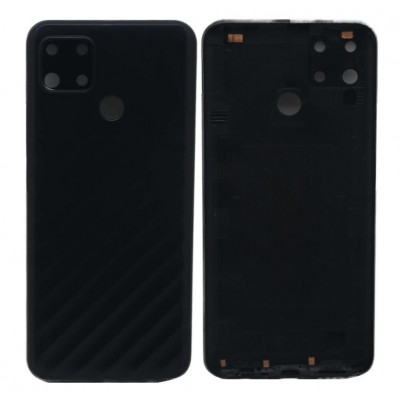Back Panel Cover for Realme Narzo 30A - Black by Sparestream