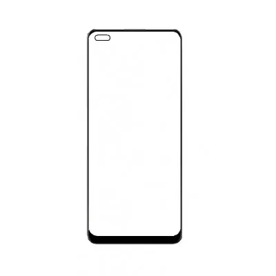 Front Glass for Oppo Reno 4 - Black By Sparestream