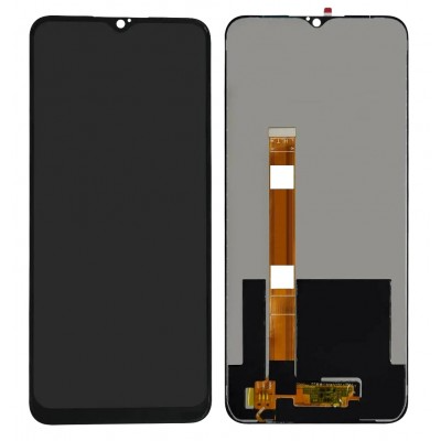 LCD with Touch Screen for Realme Narzo 20A - Silver (display glass combo folder) by Sparestream