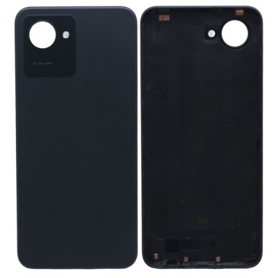 Back Panel Cover for Realme C30s - Black by Sparestream