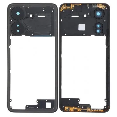 Middle Frame Ring Only for Xiaomi Poco C65 Black by Sparestream