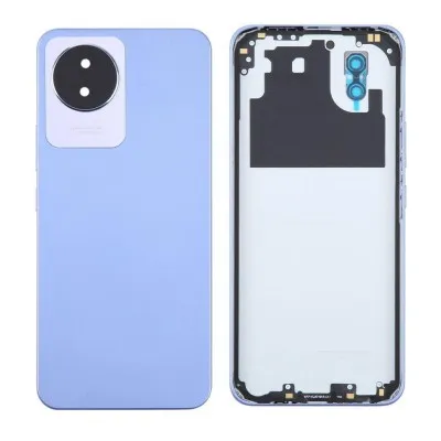 Back Panel Cover for Vivo Y02 - Blue by Sparestream