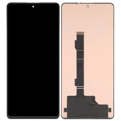 LCD with Touch Screen for Xiaomi Redmi Note 12 Pro - Black (display glass combo folder) by Sparestream