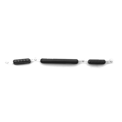 Volume Side Button Outer for Motorola One Fusion Plus Black - Plastic Key by Sparestream
