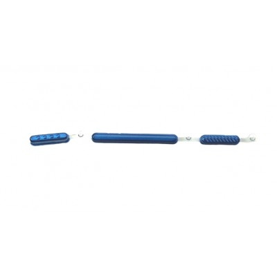 Volume Side Button Outer for Motorola One Fusion Plus Blue - Plastic Key by Sparestream