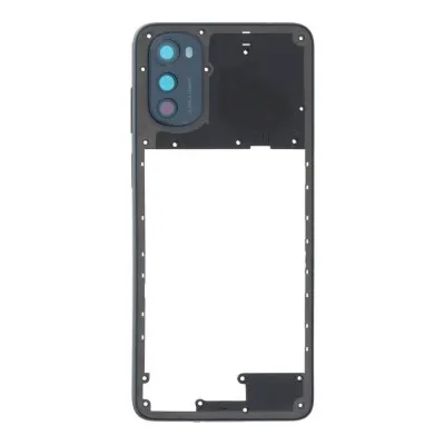 Middle Frame Ring Only for Motorola Moto E32s Silver by Sparestream